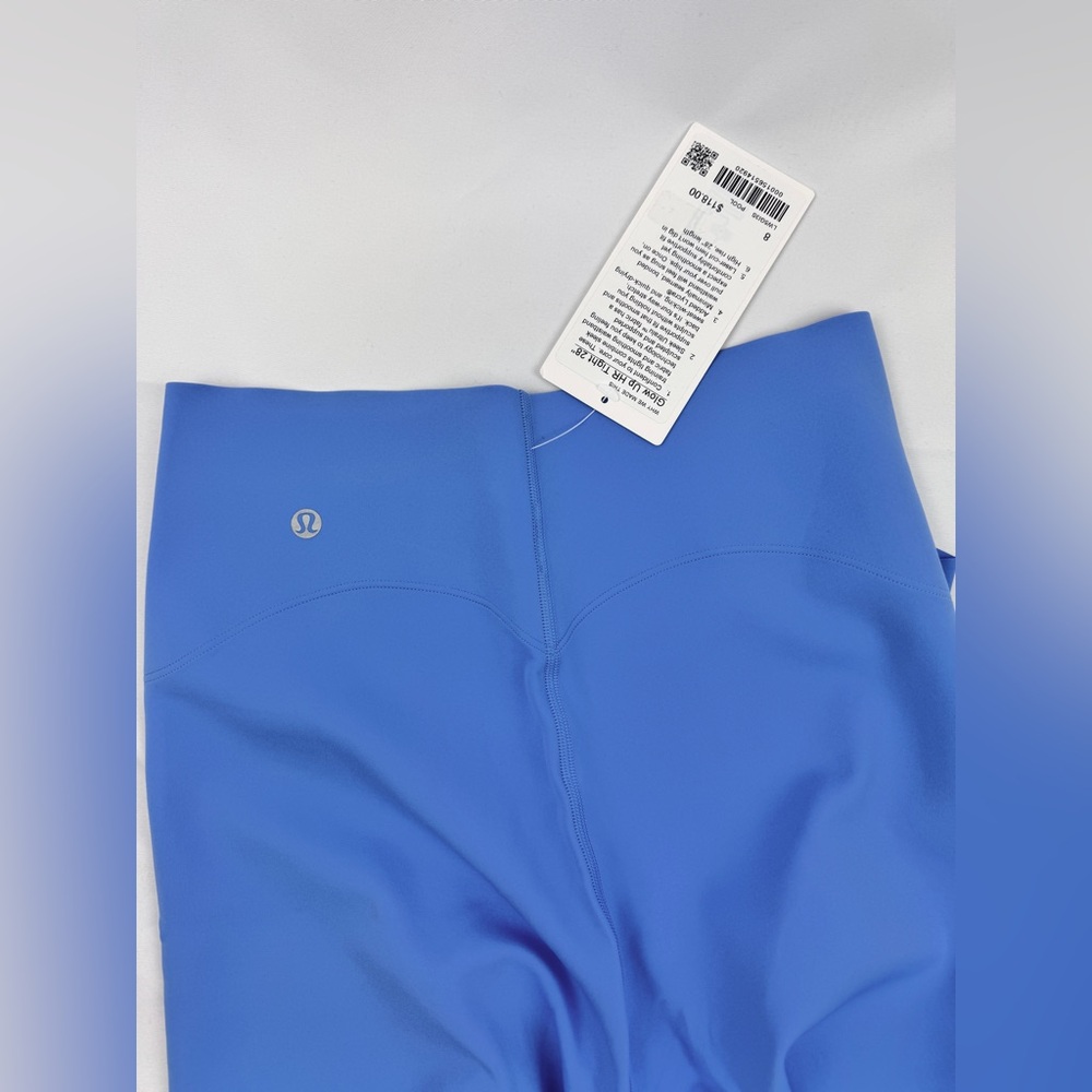 Lululemon Glow Up High-Rise Tight 28” Leggings Blue Pool Size 8 NWT $118 - Picture 7 of 9